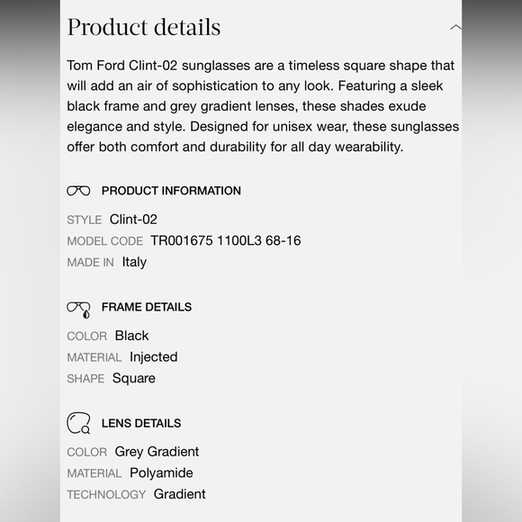 Tom Ford Clint-02 XL pre owned without box
FRAME Black LENSES Grey - Picture 4 of 16